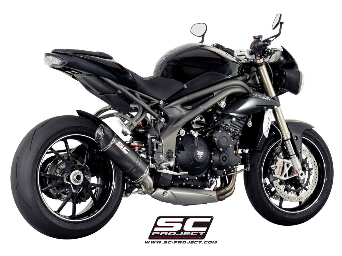 Picture of Oval carbon fibre exhaust, low mount