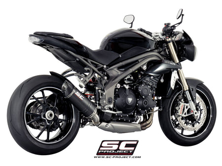 Picture of Oval carbon fibre exhaust, low mount