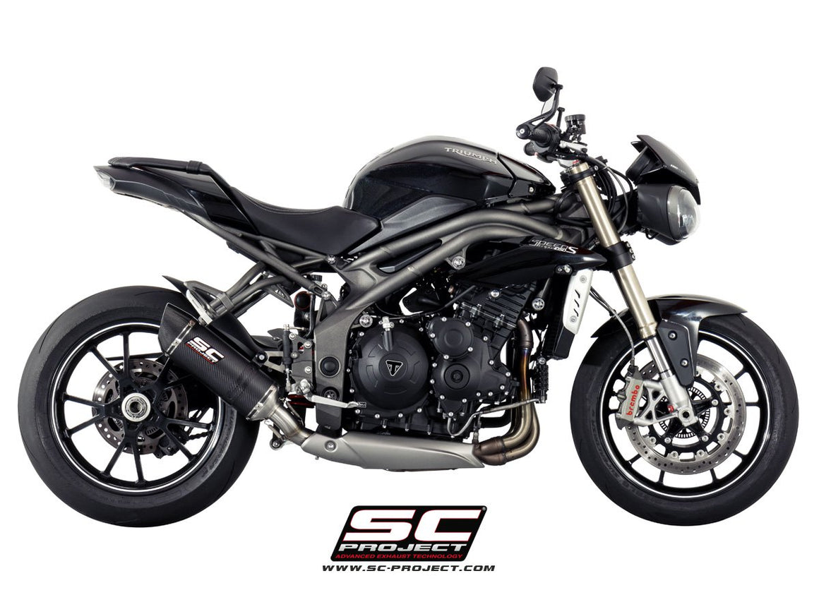 Picture of Oval carbon fibre exhaust, low mount