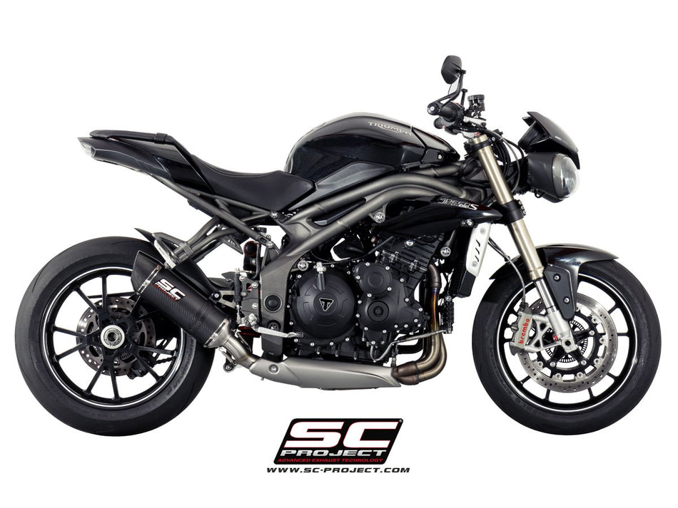 Picture of Oval carbon fibre exhaust, low mount