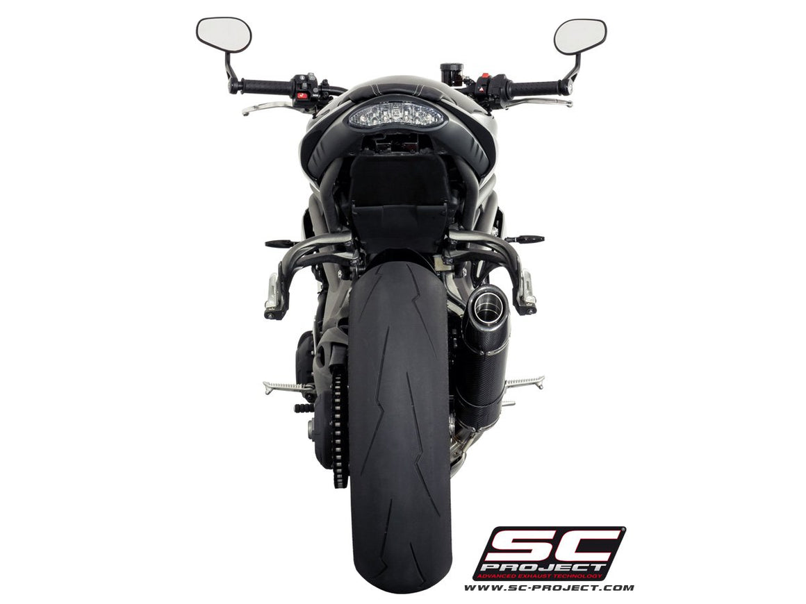 Picture of Oval carbon fibre exhaust, low mount