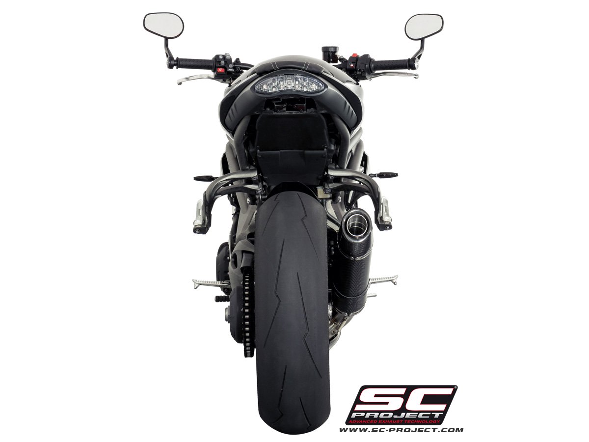 Picture of Oval carbon fibre exhaust, low mount