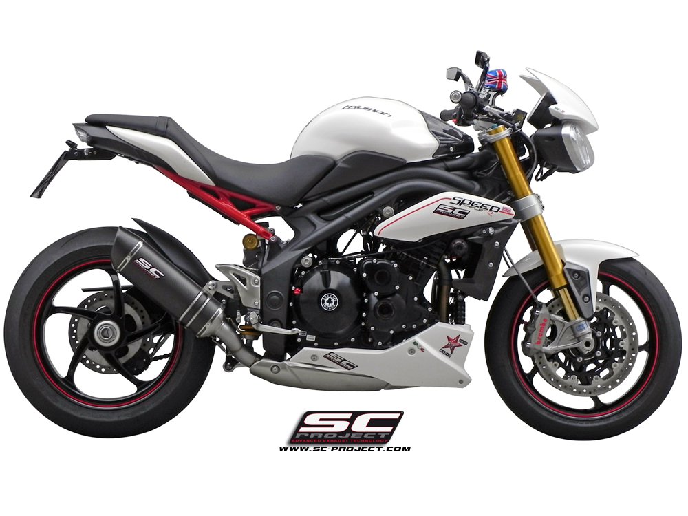 Picture of Oval carbon fibre exhaust, low mount