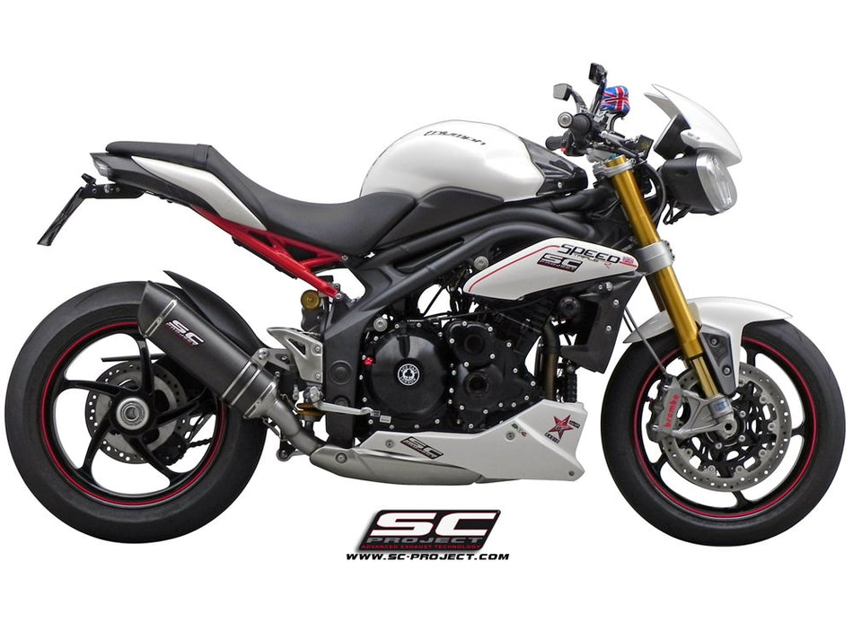 Picture of Oval titanium exhaust, low mount