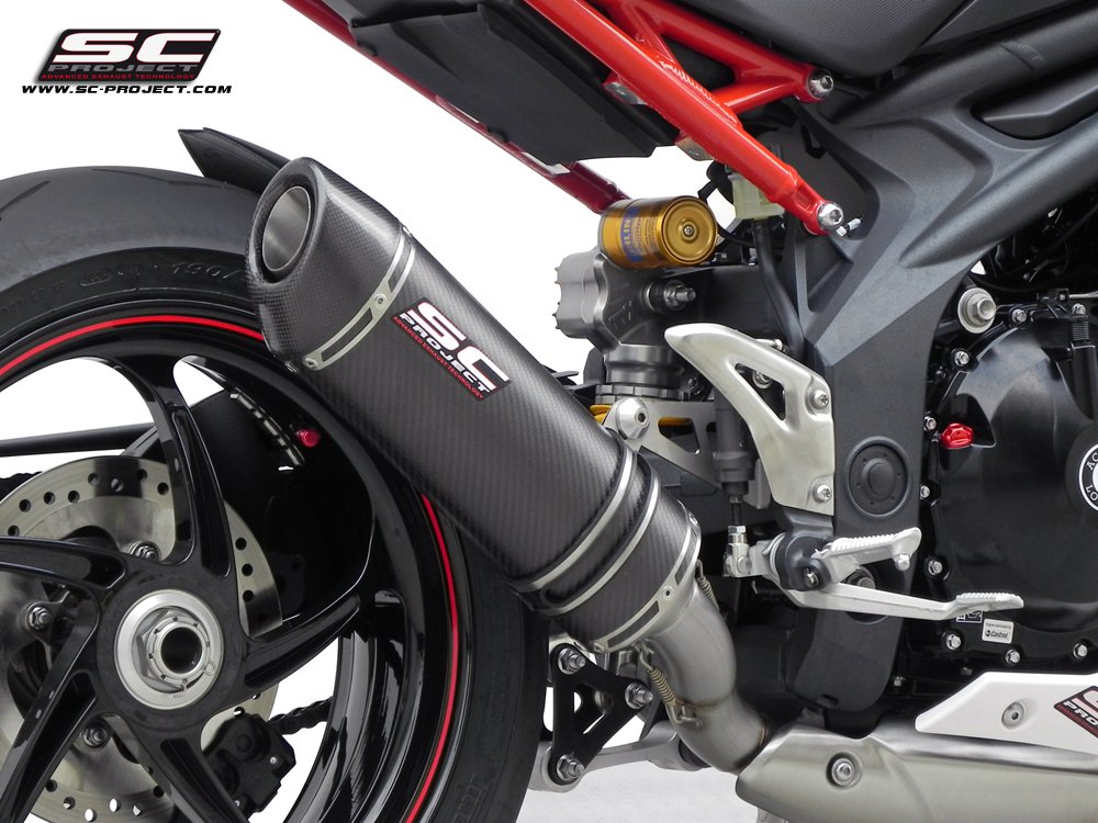 Picture of Oval titanium exhaust, low mount
