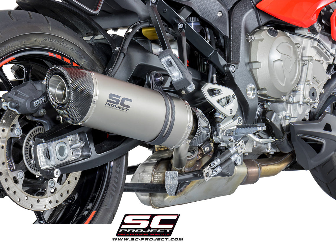 Picture of Oval titanium exhaust, low mount