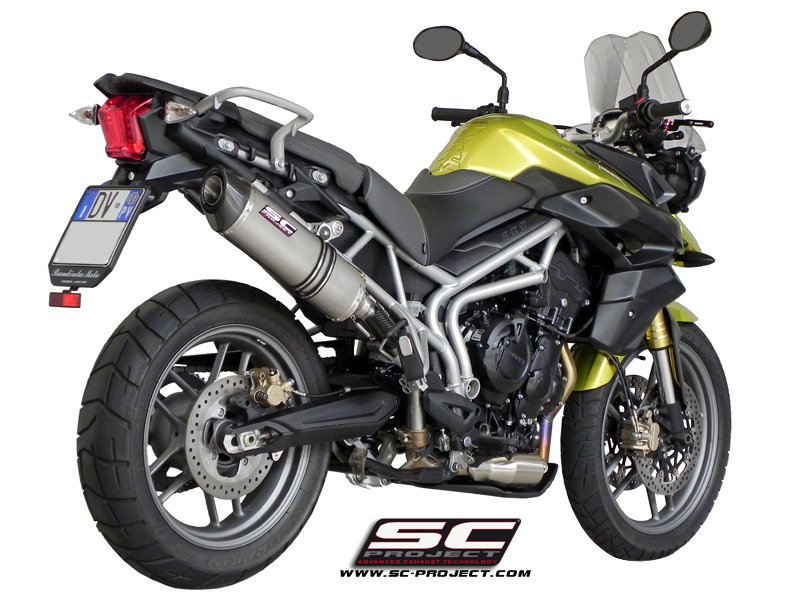Picture of Oval titanium exhaust, high mount