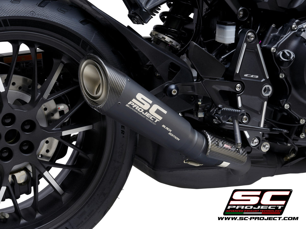 Picture of S1 titanium exhaust, matt black