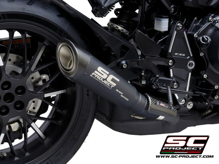 Picture of S1 titanium exhaust, matt black