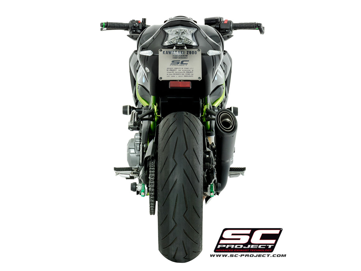 Picture of S1 titanium exhaust, matt black