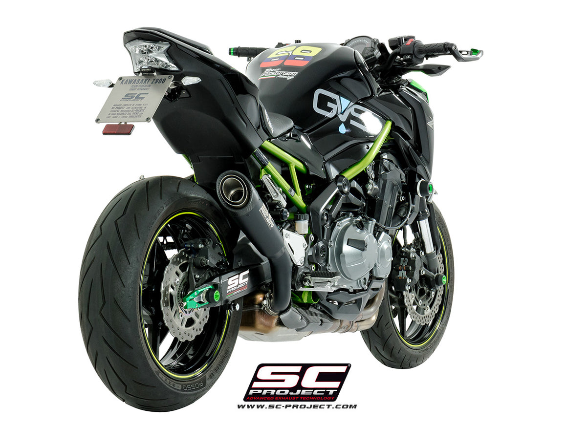 Picture of S1 titanium exhaust, matt black