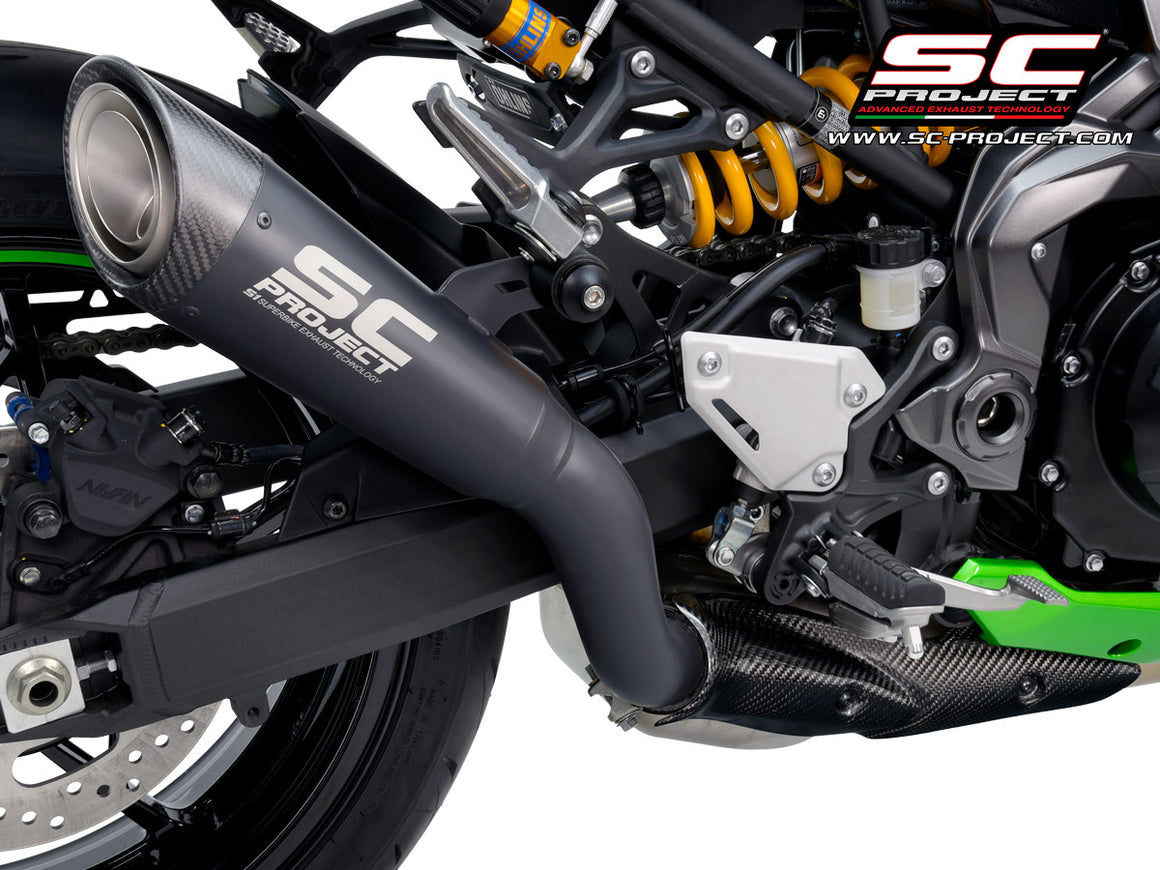Picture of S1 titanium exhaust, matt black