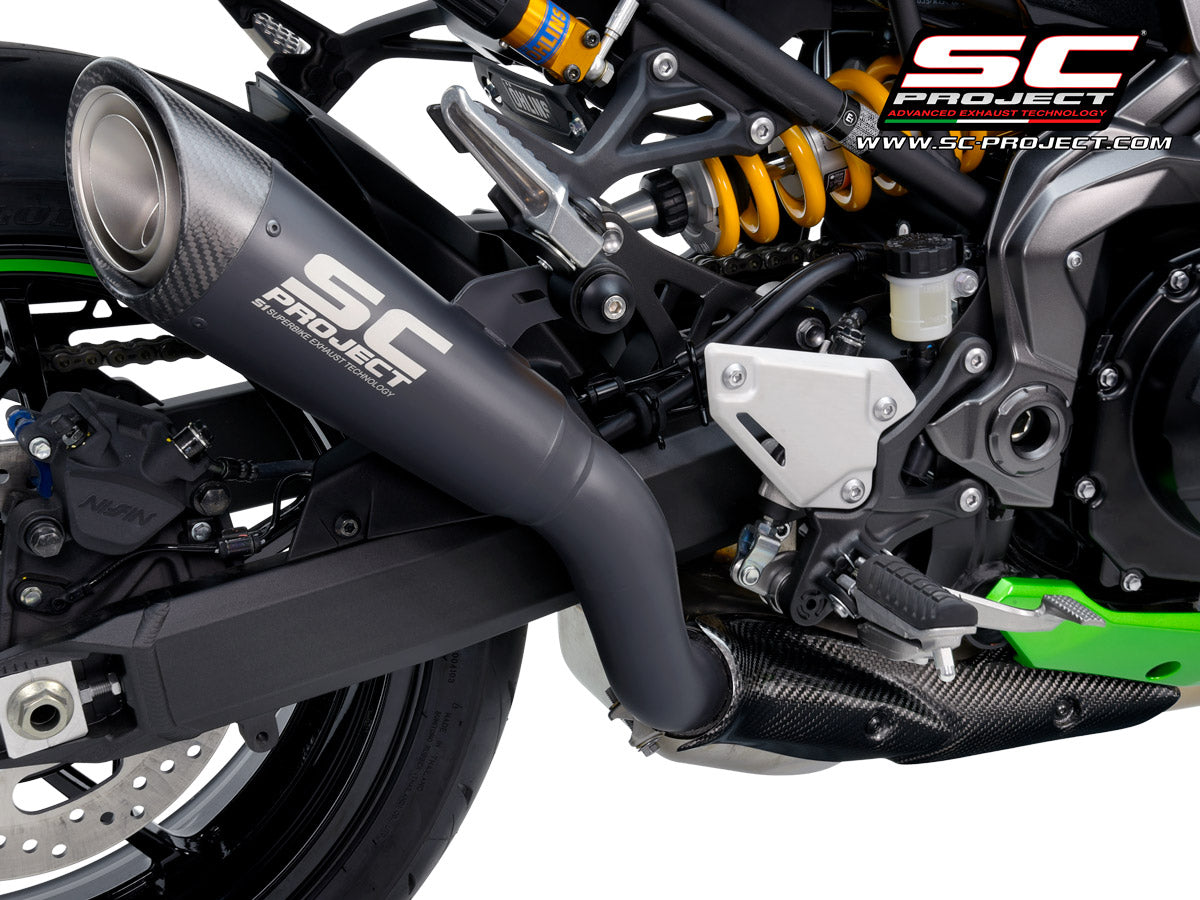 Picture of S1 titanium exhaust, matt black