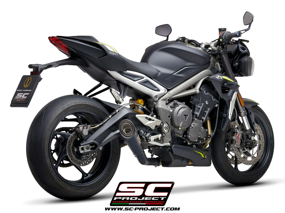 Picture of S1 titanium exhaust, matt black