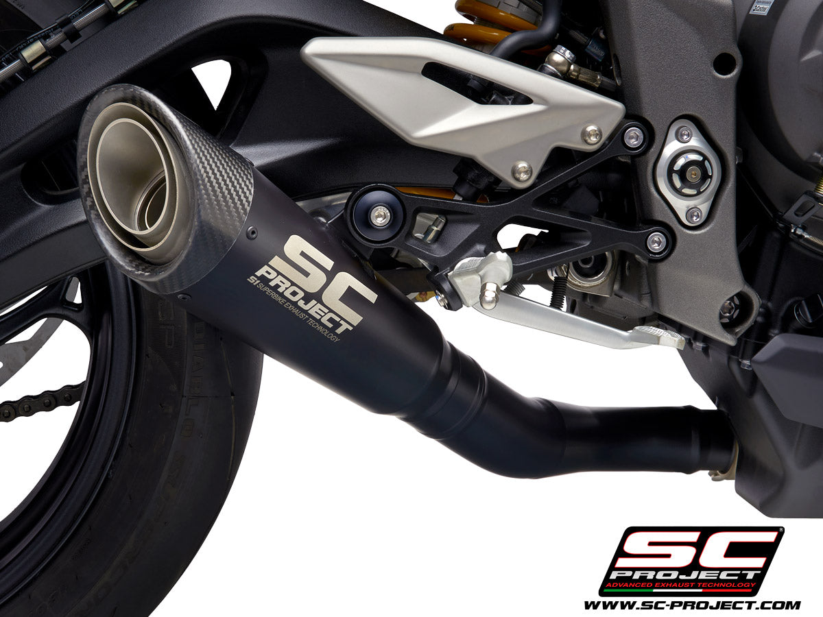 Picture of S1 titanium exhaust, matt black