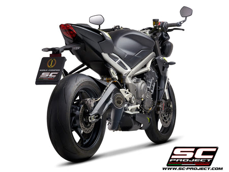 Picture of S1 titanium exhaust, matt black