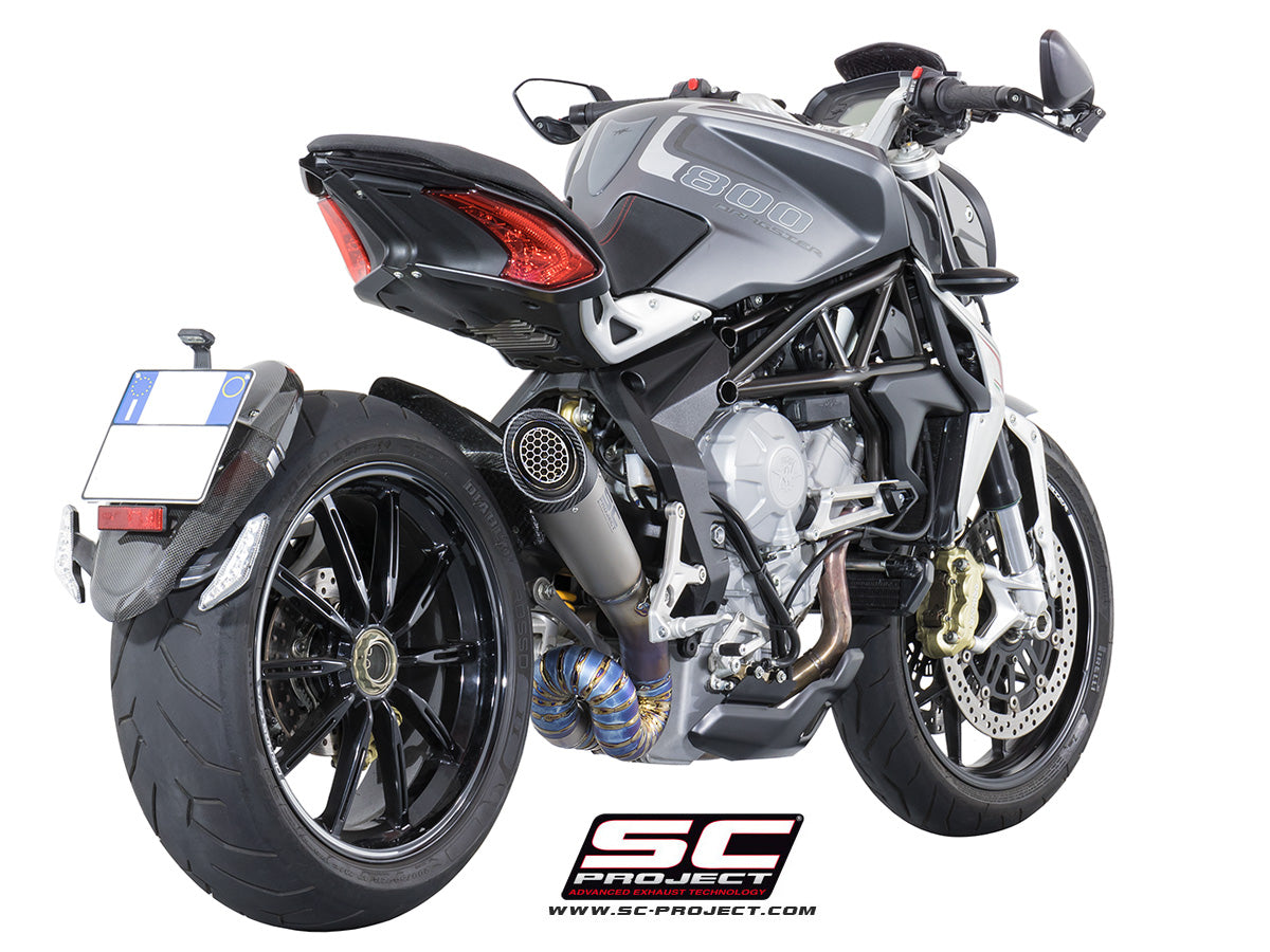 Picture of S1 titanium exhaust, with welded sector link pipe