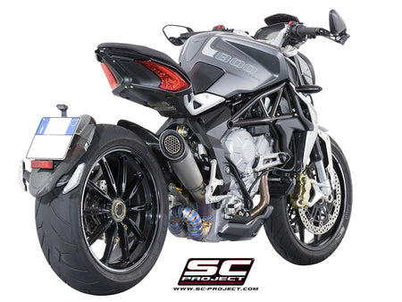 Picture of S1 titanium exhaust, with welded sector link pipe