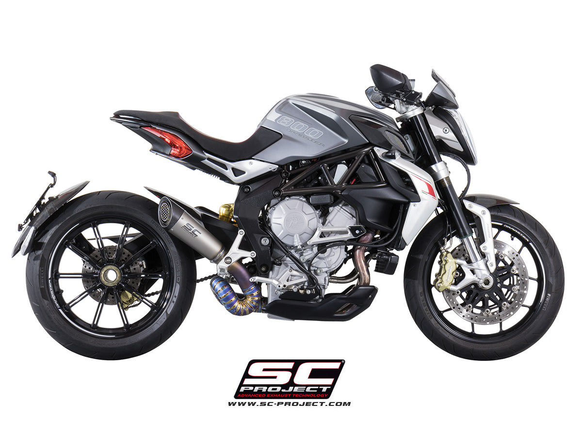 Picture of S1 titanium exhaust, with welded sector link pipe