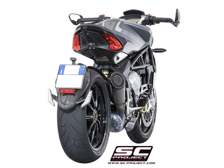 Picture of S1 titanium exhaust, with welded sector link pipe