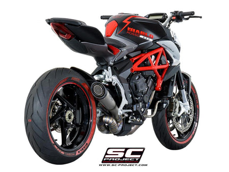 Picture of S1 titanium exhaust, with welded sector link pipe