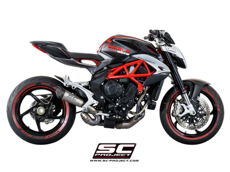 Picture of S1 titanium exhaust, with welded sector link pipe