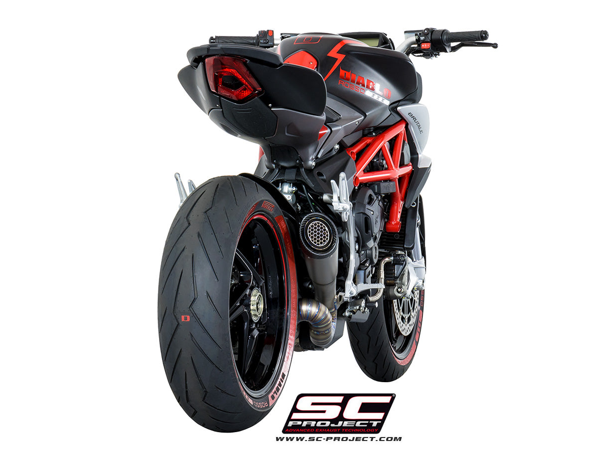 Picture of S1 titanium exhaust, with welded sector link pipe
