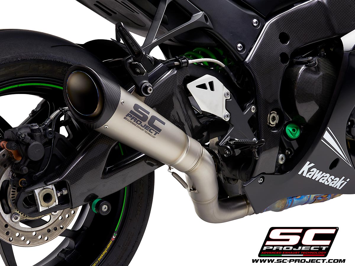 Picture of S1 titanium exhaust, with de-cat link pipe