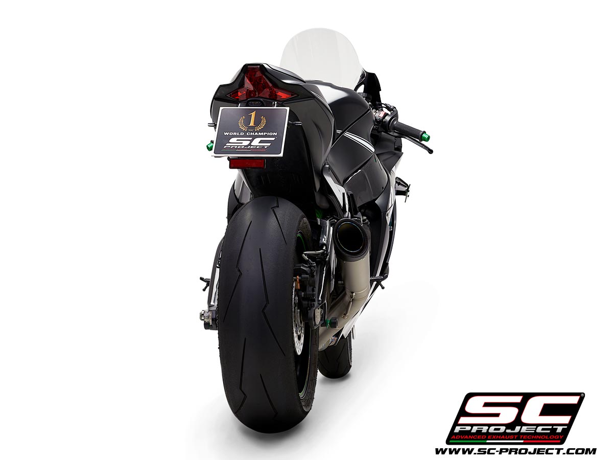 Picture of S1 titanium exhaust, with de-cat link pipe