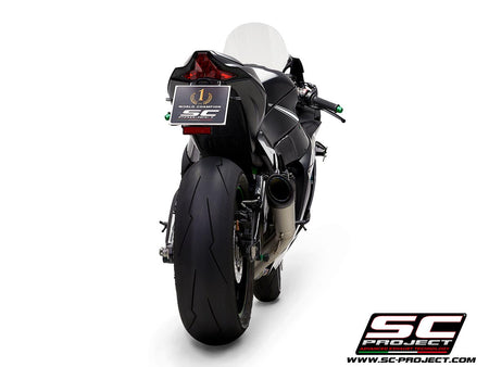 Picture of S1 titanium exhaust, with de-cat link pipe