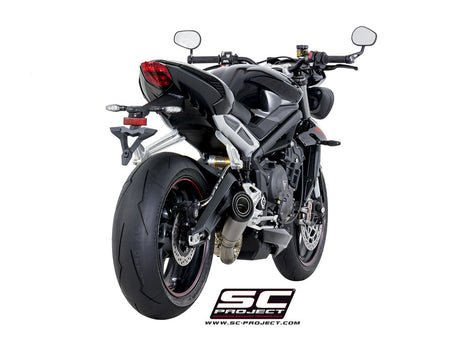 Picture of S1 titanium exhaust, with welded sector link pipe