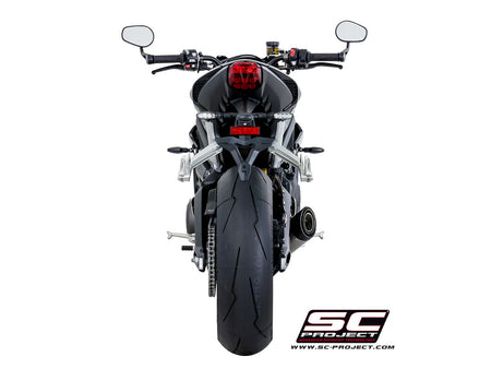 Picture of S1 titanium exhaust, with welded sector link pipe
