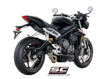 Picture of S1 titanium exhaust, with welded sector link pipe