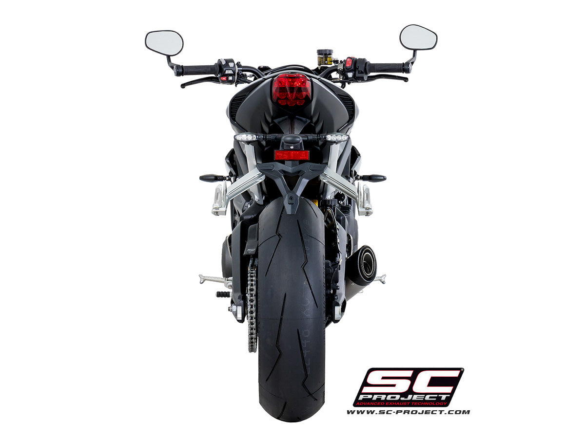 Picture of S1 titanium exhaust, with welded sector link pipe