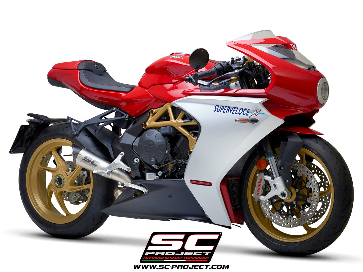 Picture of S1 titanium exhaust, with welded sector link pipe