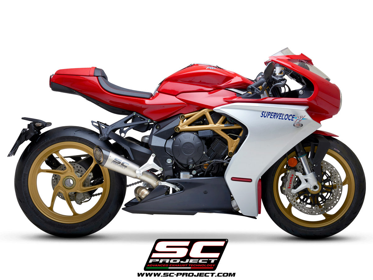 Picture of S1 titanium exhaust, with welded sector link pipe