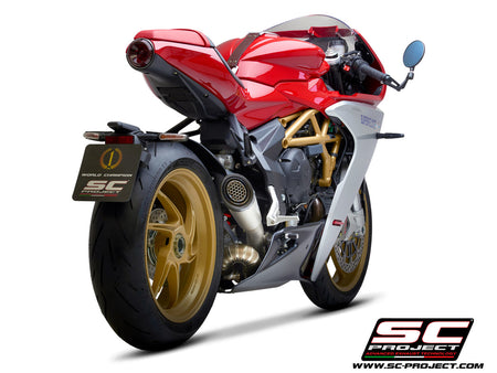 Picture of S1 titanium exhaust, with welded sector link pipe