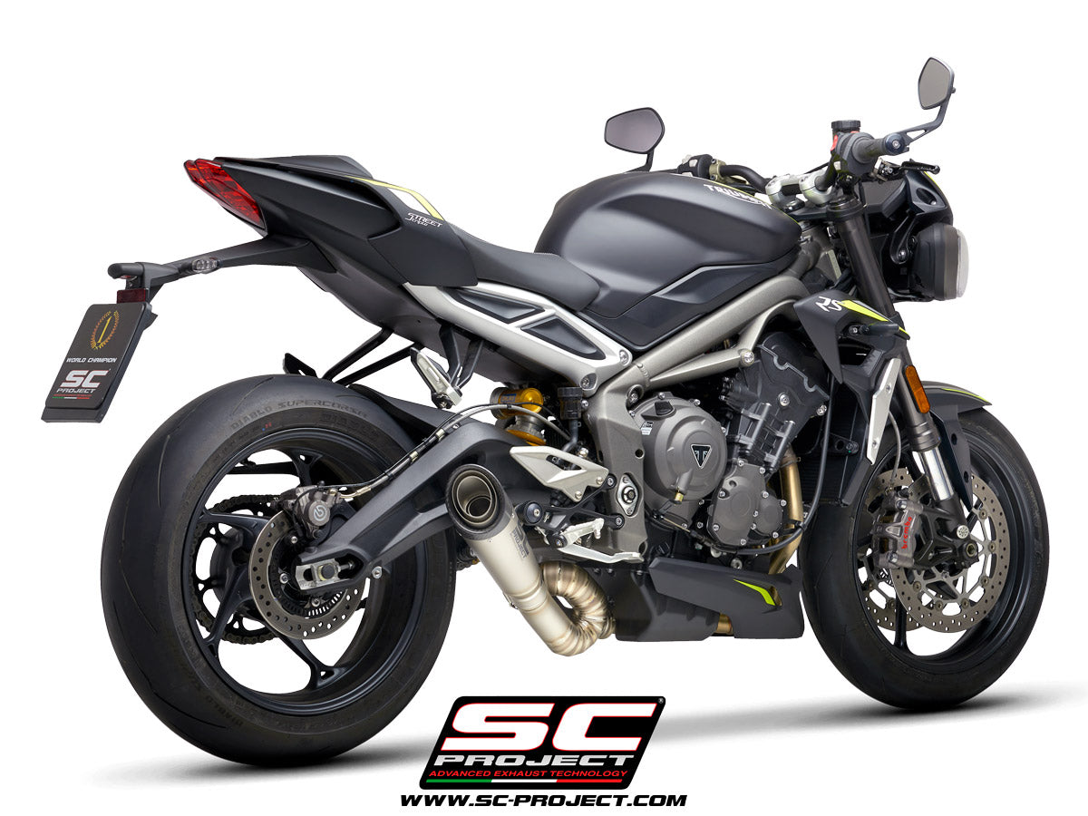 Picture of S1 titanium exhaust, with welded sector link pipe