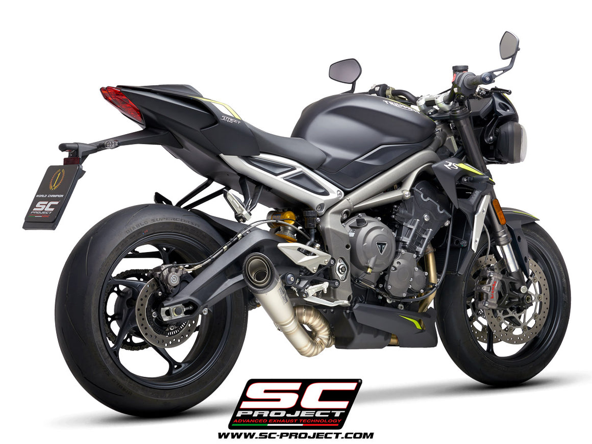 Picture of S1 titanium exhaust, with welded sector link pipe