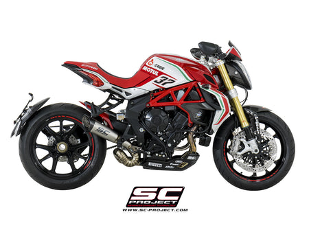 Picture of S1 titanium exhaust, with welded sector link pipe