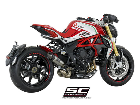 Picture of S1 titanium exhaust, with welded sector link pipe