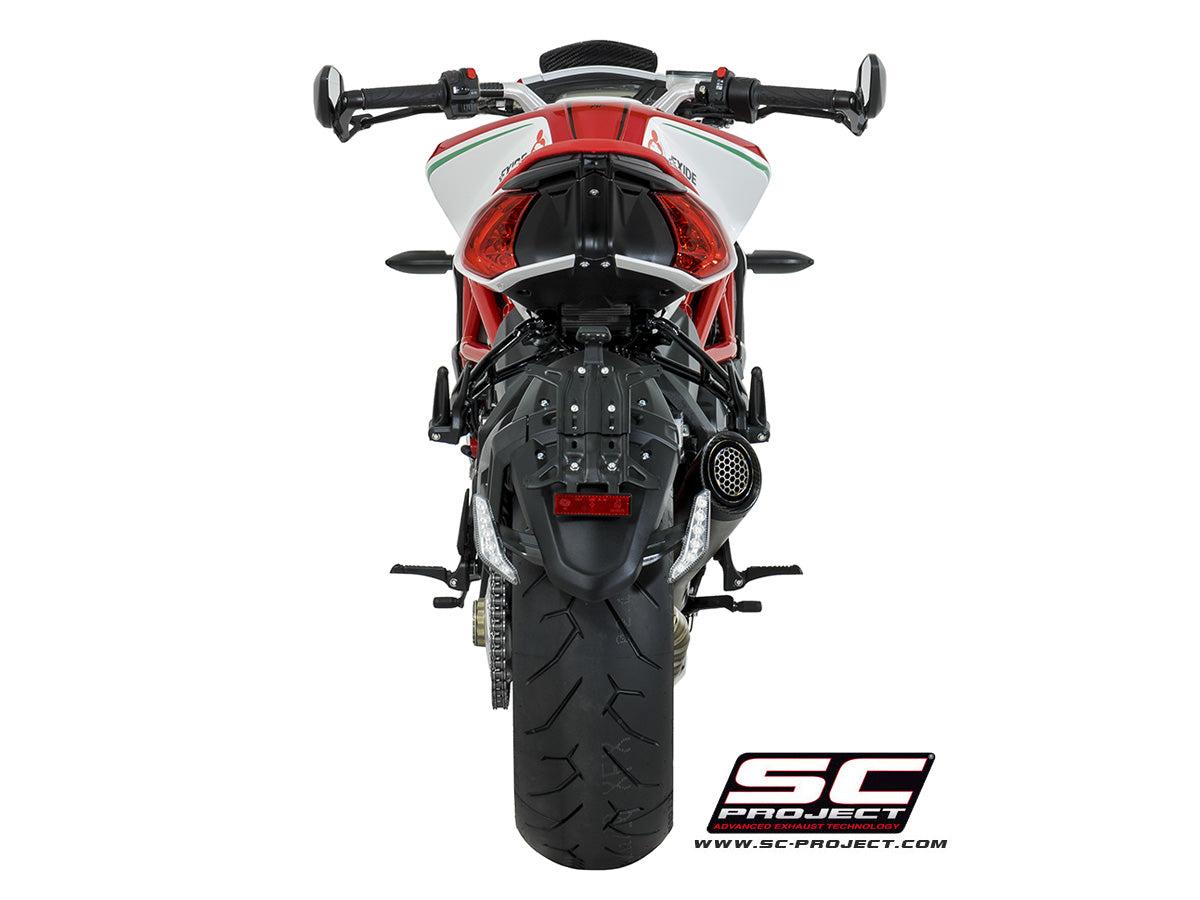 Picture of S1 titanium exhaust, with welded sector link pipe