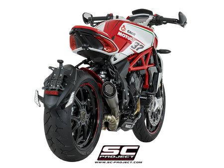 Picture of S1 titanium exhaust, with welded sector link pipe