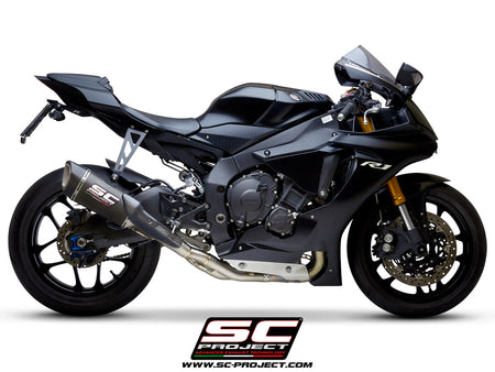 Picture of SC1-R carbon fibre exhaust (250 mm), with de-cat link pipe