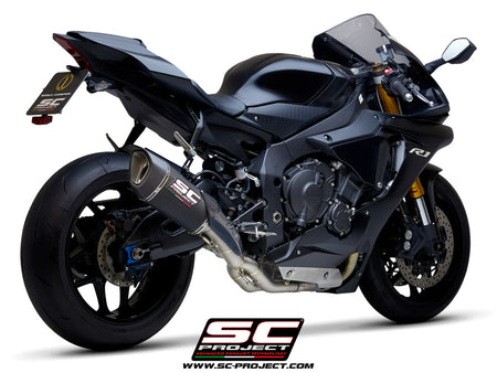 Picture of SC1-R carbon fibre exhaust (250 mm), with de-cat link pipe