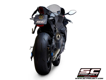 Picture of SC1-R carbon fibre exhaust (250 mm), with de-cat link pipe
