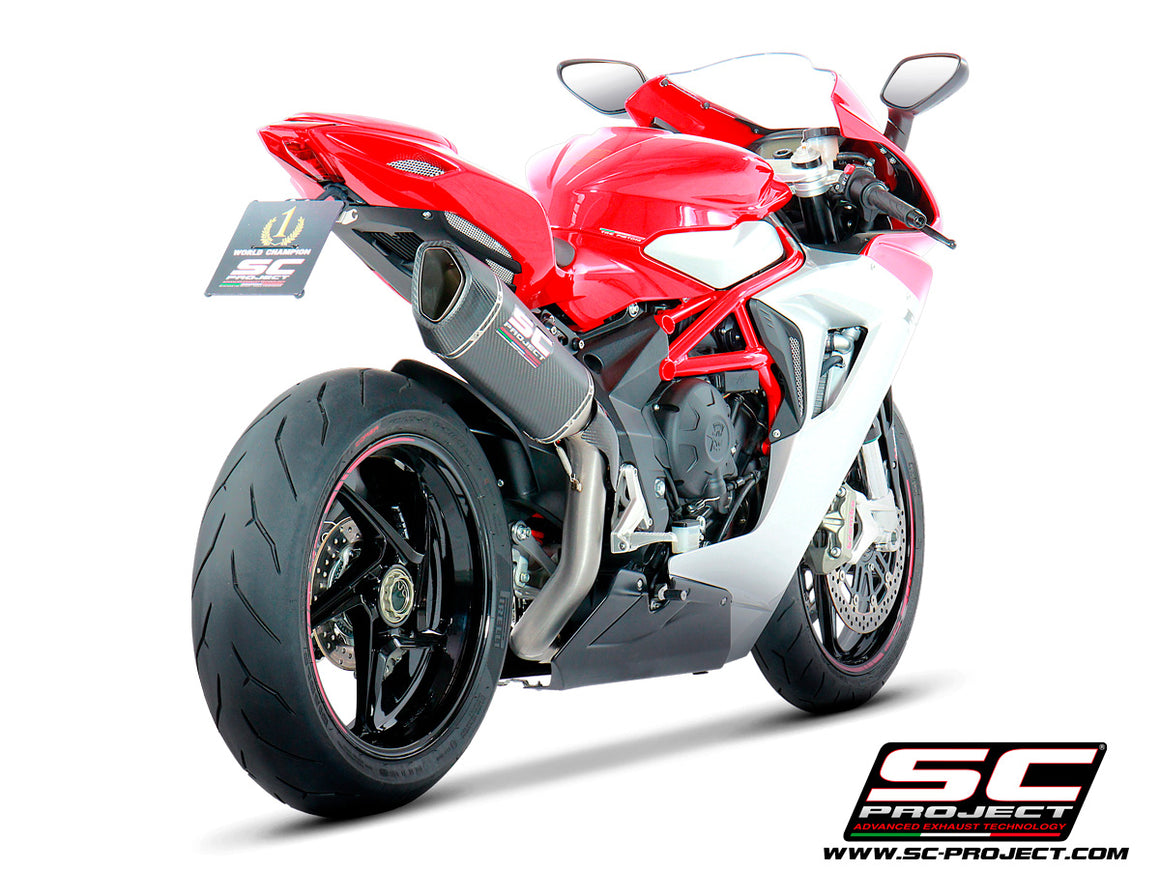 Picture of SC1-R carbon fibre exhaust, high mount