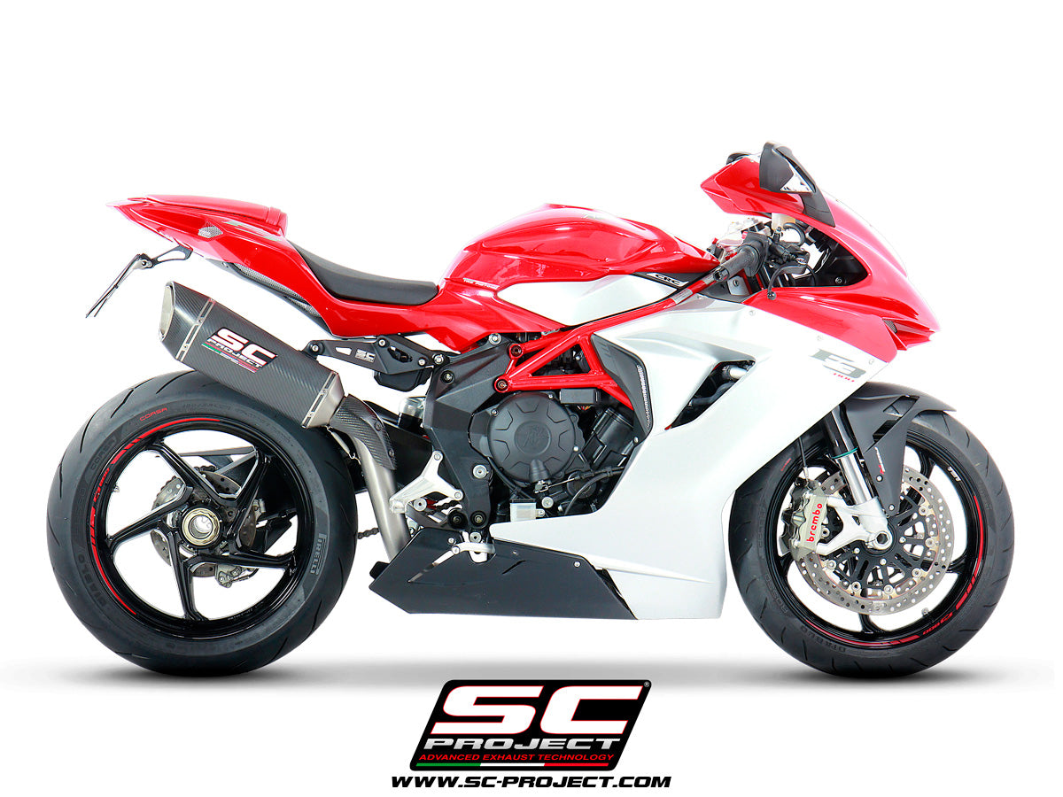 Picture of SC1-R carbon fibre exhaust, high mount