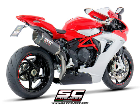 Picture of SC1-R carbon fibre exhaust, high mount