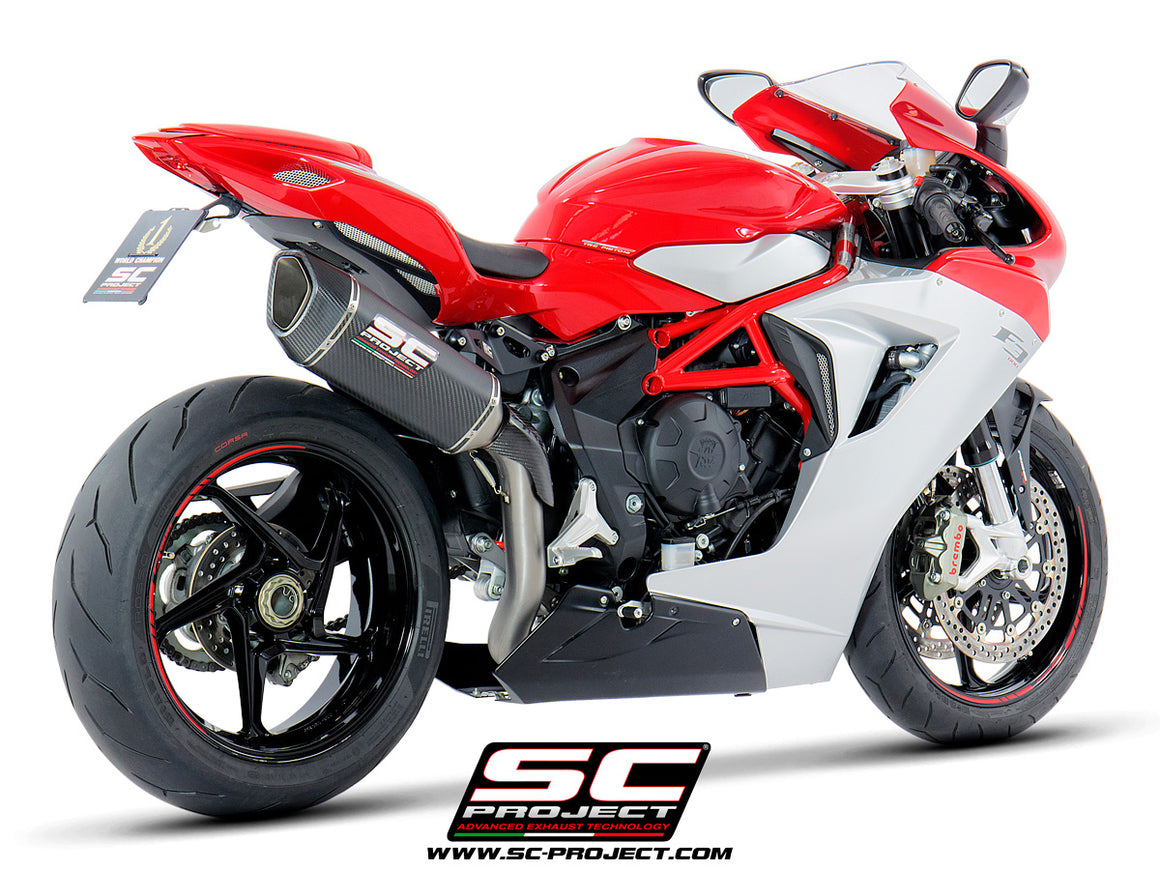 Picture of SC1-R carbon fibre exhaust, high mount